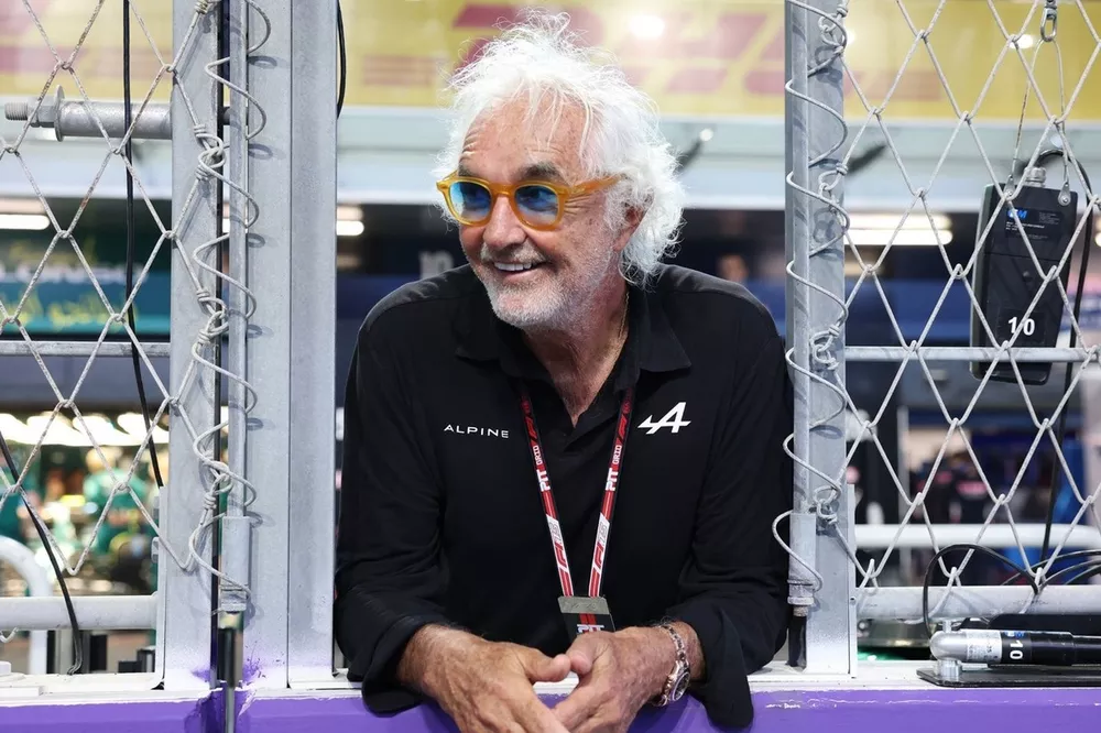 Flavio Briatore,  Alpine F1 looks on during the F1 Grand Prix of Saudi Arabia 