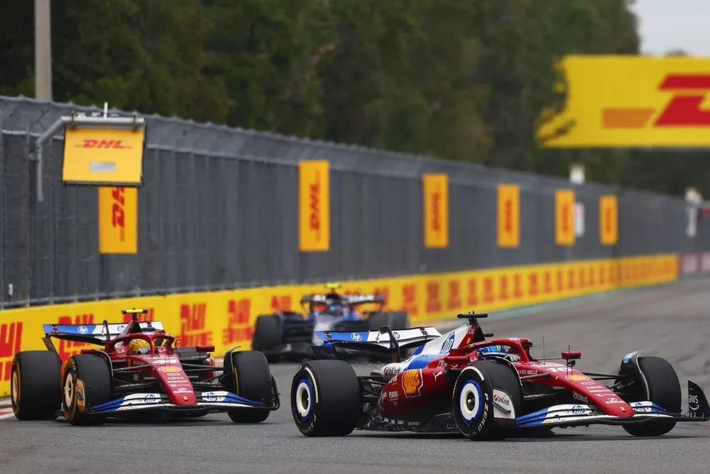 Charles Leclerc, Ferrari, Lewis Hamilton, Ferrari, Carlos Sainz, Williams