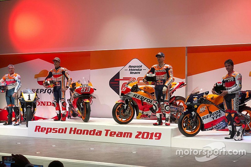 Honda: ecco i colori Repsol delle RC213V del