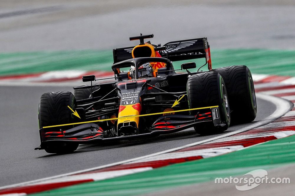 Max Verstappen, Red Bull RB16, captioned