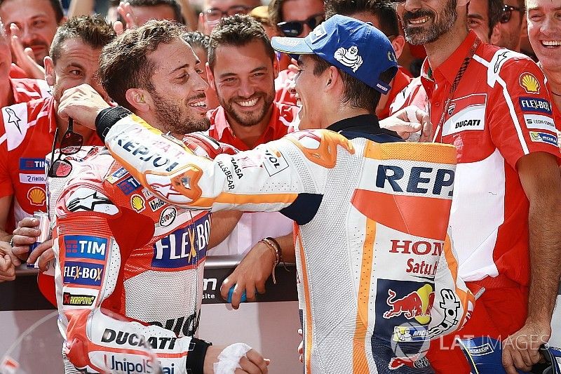 Andrea Dovizioso, Ducati Team, Marc Marquez, Repsol Honda Team