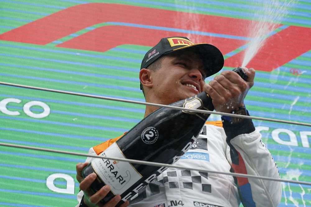 Podio: segundo lugar Lando Norris, McLaren