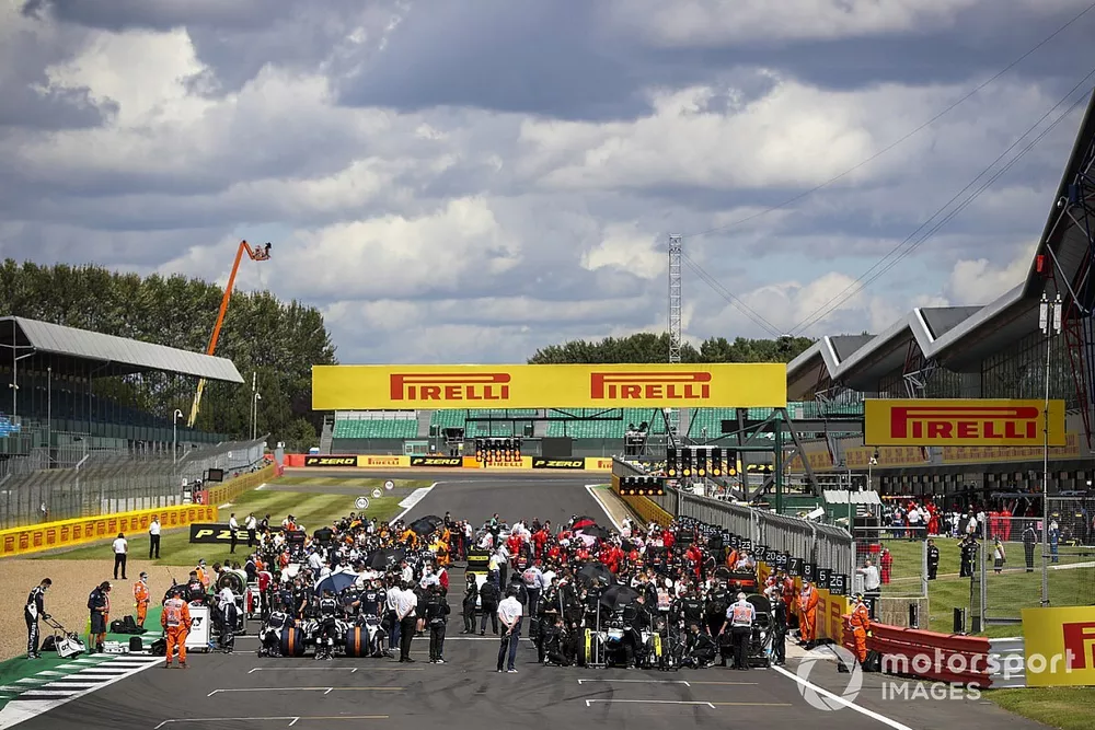 La parrilla previo a la carrera