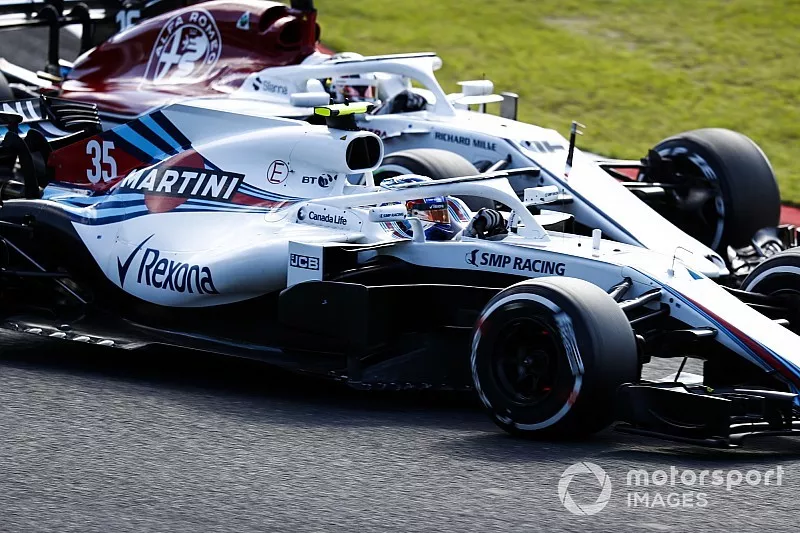 Sergey Sirotkin, Williams FW41, batalla con Charles Leclerc, Sauber C37 