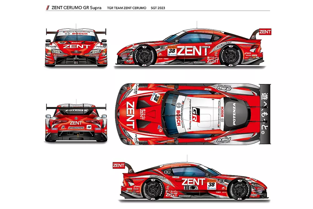 2023 ZENT CERUMO 立川祐路ラストラン Spark スーパーGT TGR TEAM ZENT CERUMO、2023年の体制と新カラーリングを公開。立川祐路