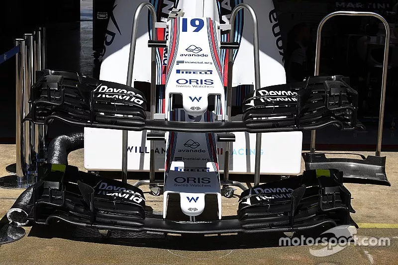 Nez et ailerons avant de la Williams FW40