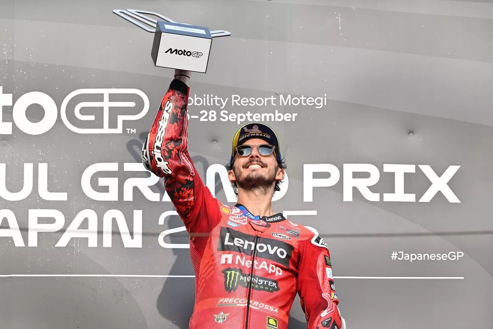 Podium: Race winner Francesco Bagnaia, Ducati Team