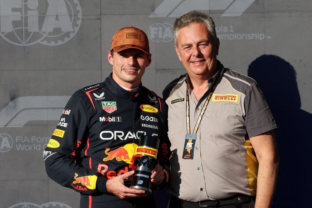 Mario Isola, Director of Pirelli F1, Max Verstappen, Red Bull Racing