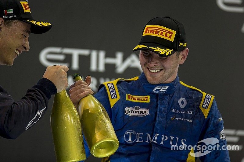 Podio: Ganador de la carrera Oliver Rowland, DAMS