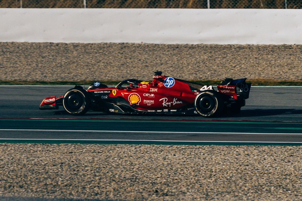 Lewis Hamilton, Ferrari Test Barcelona