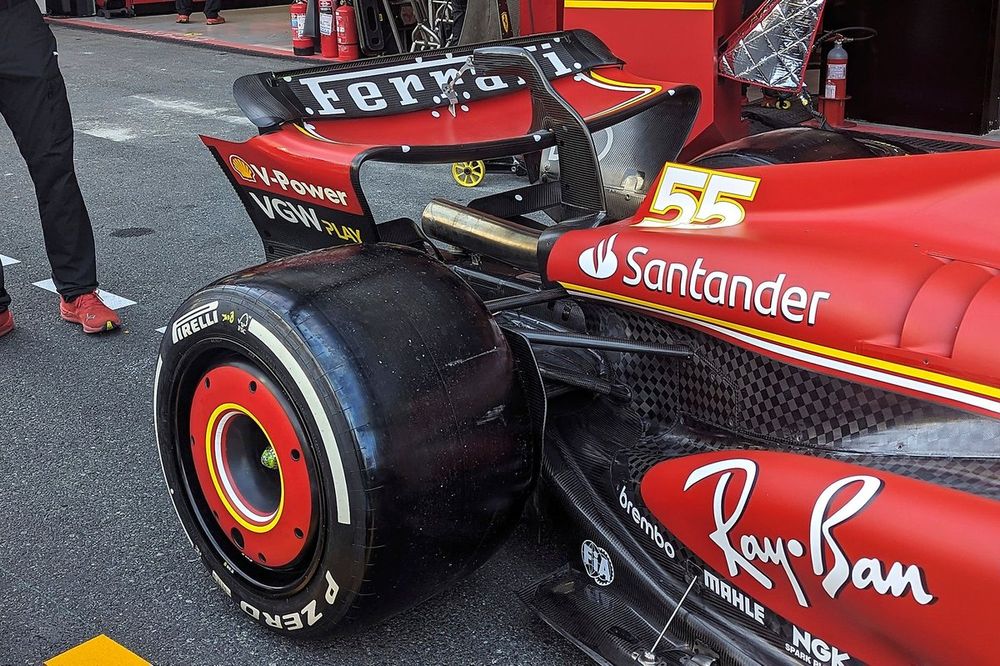 El alerón trasero del Ferrari SF-24