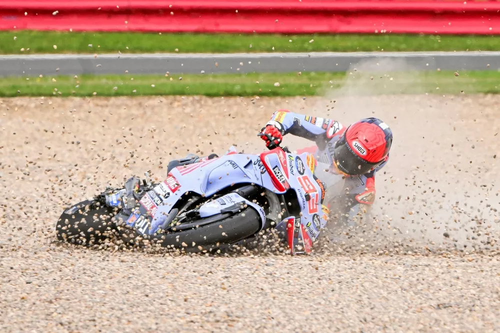 La chute de Marc Marquez, Gresini Racing
