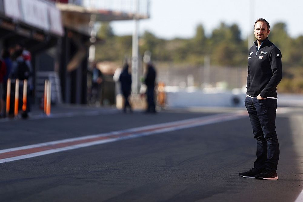 Gary Paffett, Reserve Driver, Mercedes Benz EQ in the pit lane
