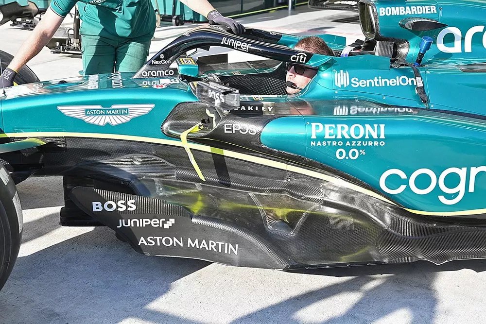 Detalle del Aston Martin AMR23