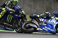 Galería: la carrera de Valentino en casa acaba por los suelos