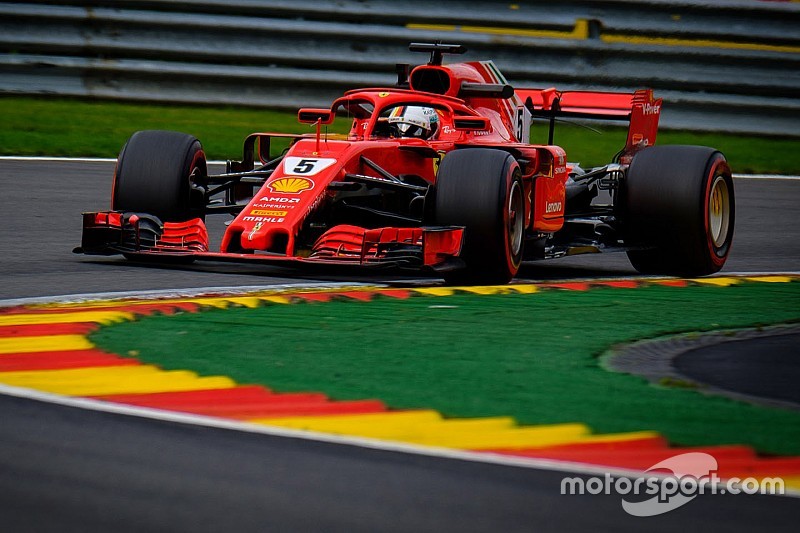 Belgian GP: Vettel leads Ferrari 1-2 in final practice