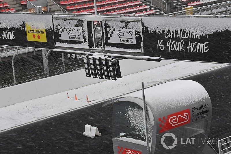 La nieve condiciona los test