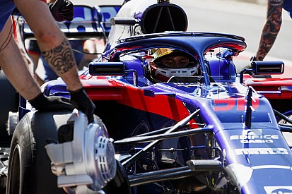 GALERI: Aksi Sean Gelael di tes F1 Hungaroring