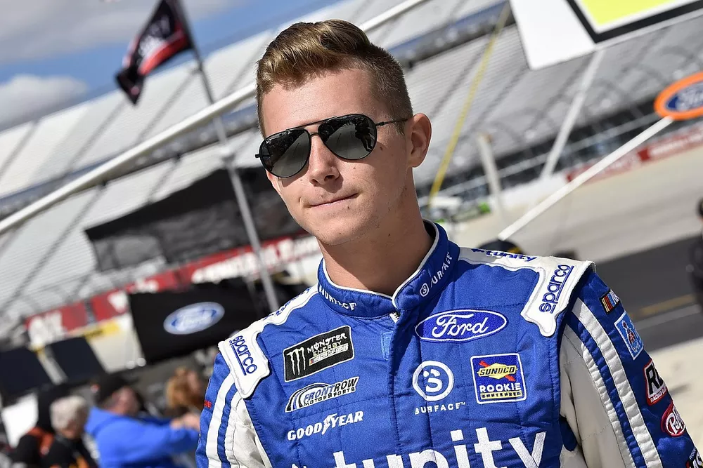 Matt Tifft, Front Row Motorsports, Ford Mustang Delaware Lottery/Surface