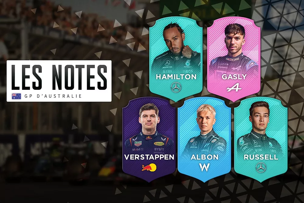 Les notes du Grand Prix d'Australie