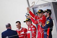 La cara de Raikkonen en el podio lo dijo todo