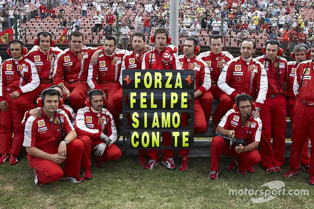 Het Ferrari-team heeft een boodschap voor Felipe Massa