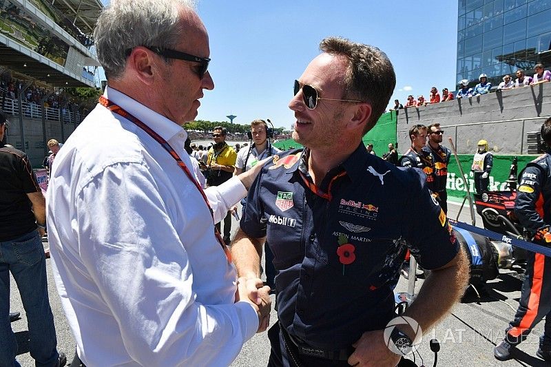 Jerome Stoll, Director de Renault Sport F1 y Christian Horner, director de Red Bull Racing