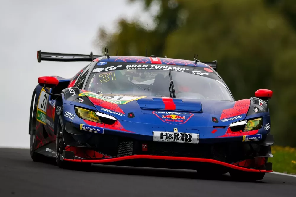 #31 Emil Frey Racing  Ferrari 296 GT3: Max Verstappen, Christopher Lulham
