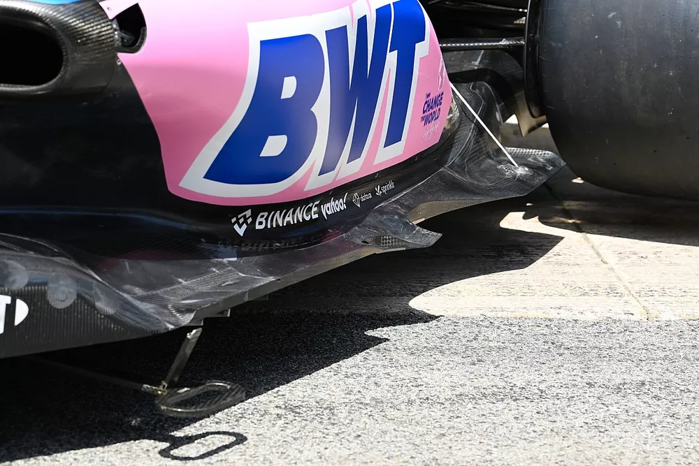 Alpine A522 floor and sidepod technical detail