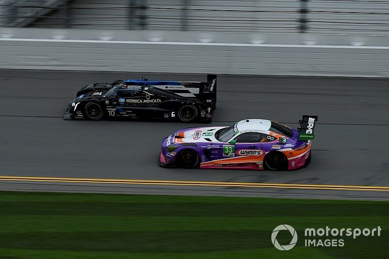 #10 Wayne Taylor Racing Cadillac DPi: Renger Van Der Zande, Jordan Taylor, Fernando Alonso, Kamui Kobayashi, #33 Mercedes-AMG Team Riley Motorsports Mercedes-AMG GT3: Ben Keating, Jeroen Bleekemolen, Luca Stolz, Felipe Fraga