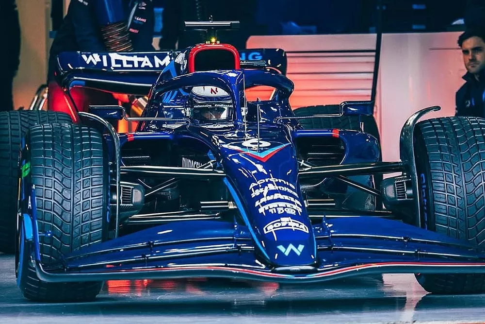 williams fw44 shakedown