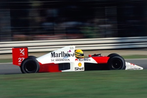 額入りフォト アイルトン・セナ Marlboro F1 ジョーホンダ 完成版】90S F1 アイルトン セナ マクラーレン ホンダ マルボロ