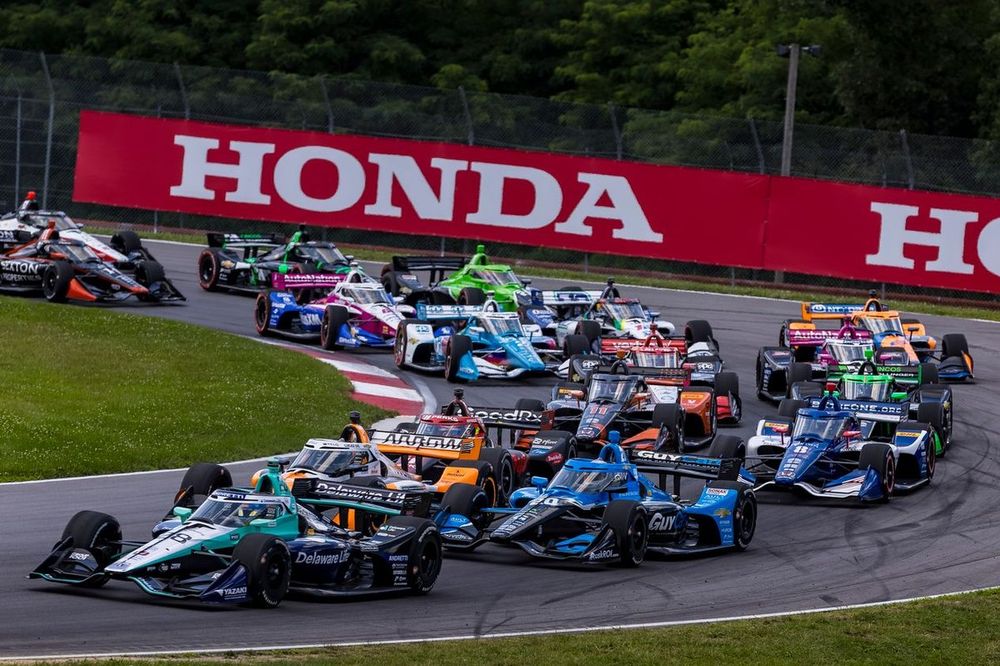 Marcus Ericsson, Andretti Global Honda, Alexander Rossi, Arrow McLaren Chevrolet, Christian Rasmussen, Ed Carpenter Racing Chevrolet, Linus Lundqvist, Chip Ganassi Racing Honda, Marcus Armstrong, Chip Ganassi Racing Honda, Christian Lundgaard, Rahal Letterman Lanigan Racing Honda