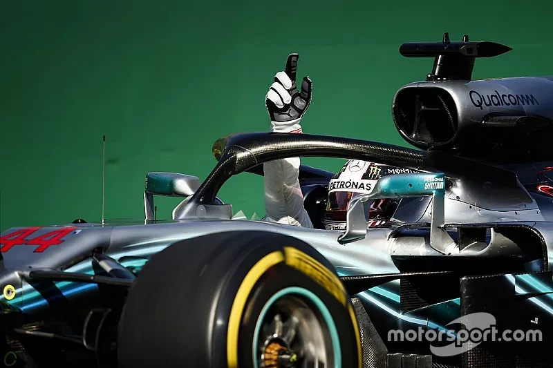Le vainqueur Lewis Hamilton, Mercedes AMG F1