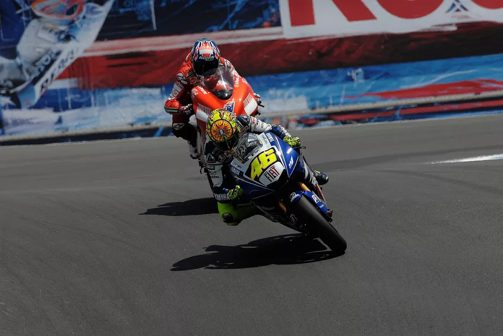 Valentino Rossi en Casey Stoner
