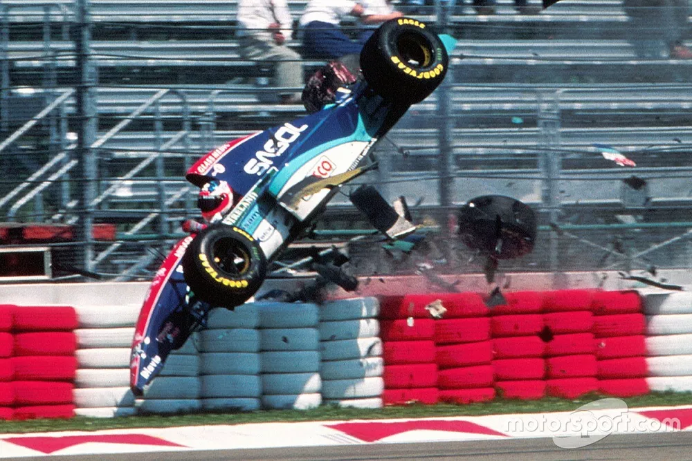 Rubens Barrichello, Jordan : accident s&eacute;rieux