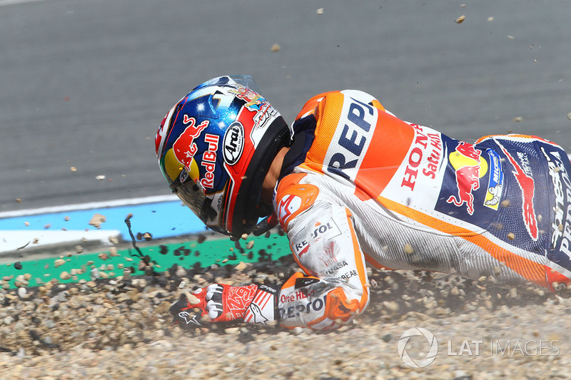 Caída Dani Pedrosa, Repsol Honda Team