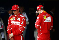 Kimi Raikkonen, Ferrari y Sebastian Vettel, Ferrari