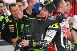 Le deuxième, Johann Zarco, Monster Yamaha Tech 3, le vainqueur Cal Crutchlow, Team LCR Honda