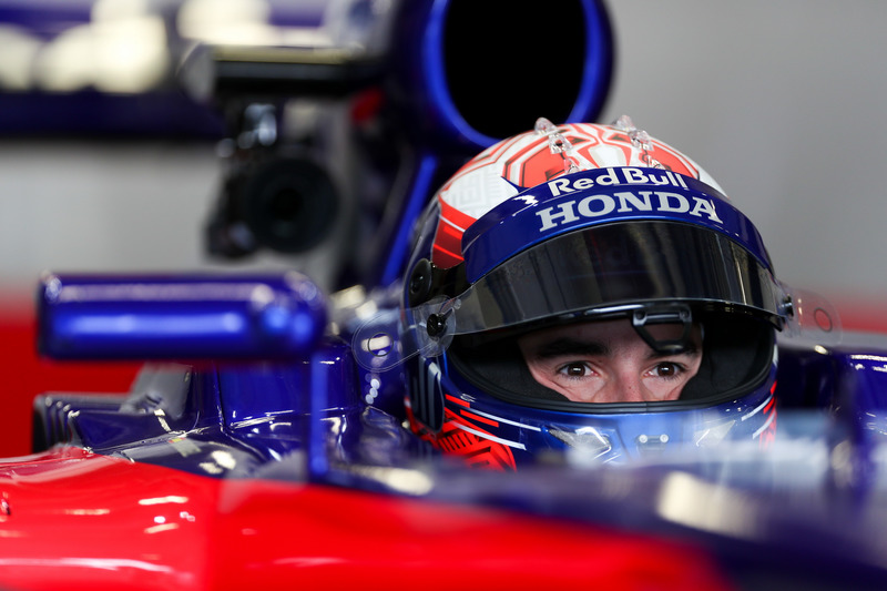 Marc Marquez, tests the Toro Rosso F1 car