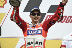 Podium: second place Jorge Lorenzo, Ducati Team