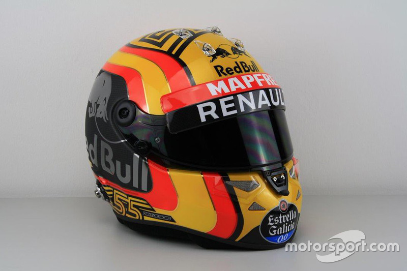 Carlos Sainz Jr., Renault Sport F1 Team helmet