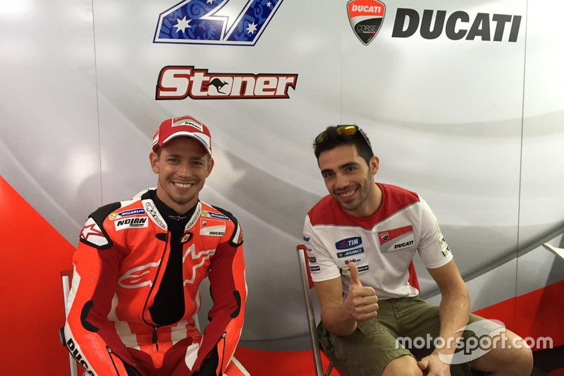 Casey Stoner et Michele Pirro