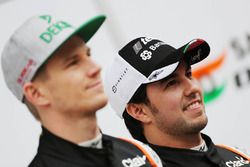 Sergio Perez, Sahara Force India F1, y Nico Hulkenberg, Sahara Force India F1