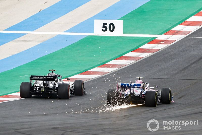 Pierre Gasly, AlphaTauri AT01, Lance Stroll, Racing Point RP20