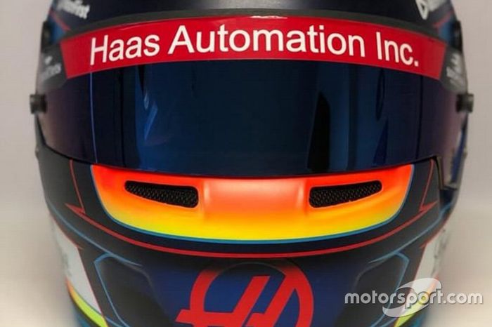 Casco de Romain Grosjean,  Haas F1 Team