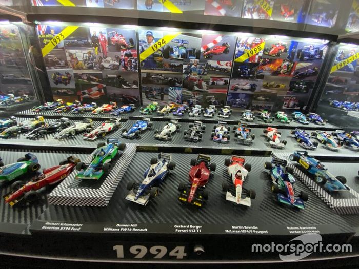 Colección de coches miniatura de F1