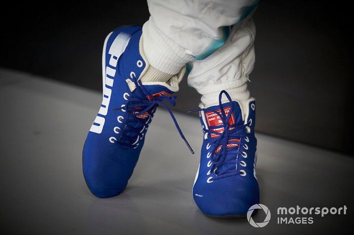 Las botas de Valtteri Bottas, Mercedes AMG F1