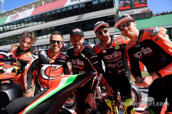 Loris Capirossi, Max Biaggi, Andrea Iannone, Bradly Smith