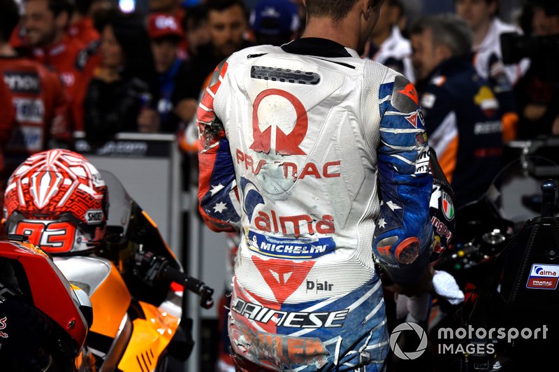 Jack Miller, Pramac Racing usai terjatuh